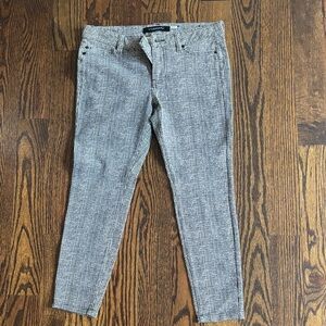 Liverpool Black and White Textured Pants